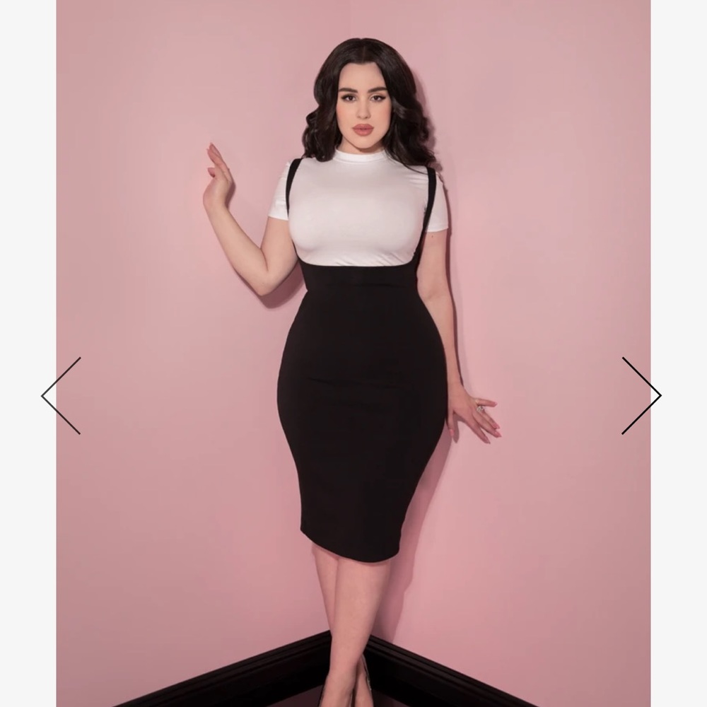 Micheline Pitt-COZY WIGGLE SKIRT JUMPER IN BLACK